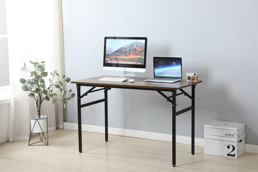 Folding table desk black 47✖24 inches computer Workstation