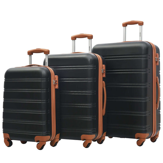 3Pc TSA Lock Spinner Luggage Set - 20" 24' 28"