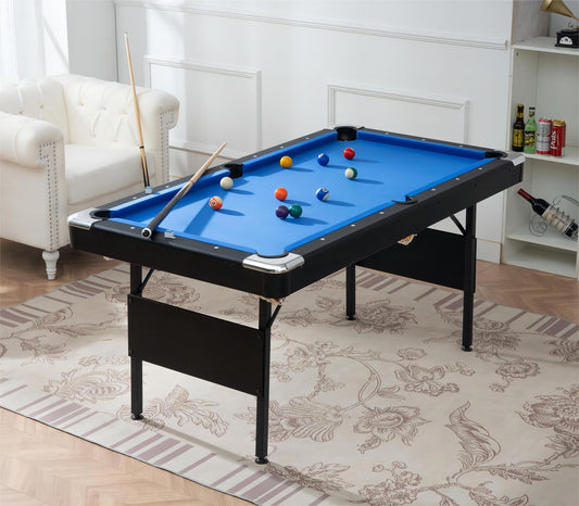 Versatile Indoor Game Table: Pool and Billiards - Engaging Children's Entertainment and Table Games - Blue