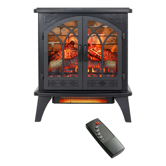 24 inch Infrared Electric Stove with Remote 3D Flame Effect